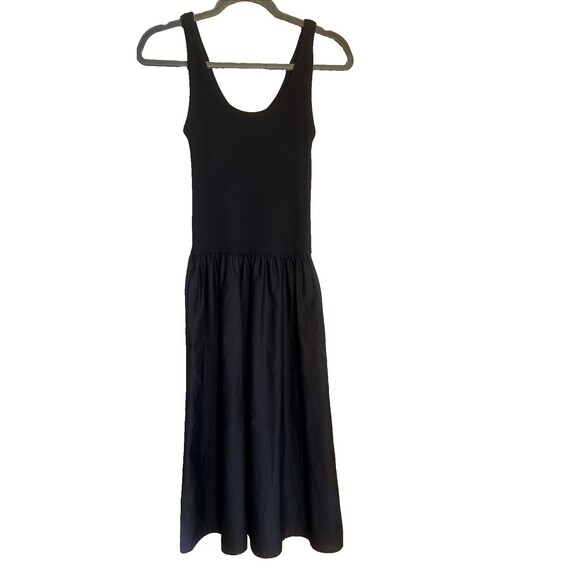& Other Stories Dresses & Skirts - & Other Stories Jersey Rib Tank Top Woven Poplin Skirt Midi Dress Scoop Neck XS